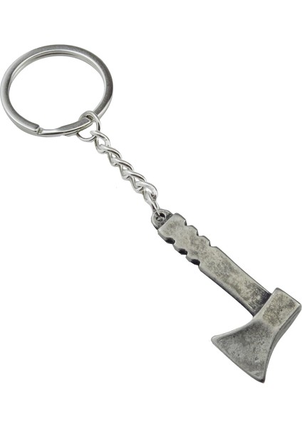 Oksit Renkli Metal Küçük Balta Anahtarlık 1 Adet