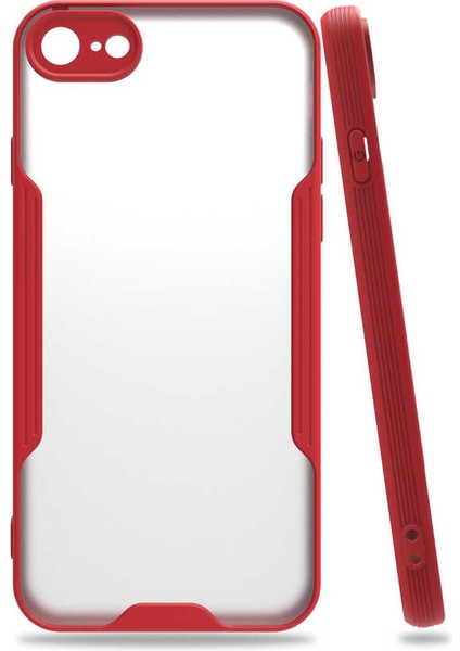 iPhone 8 Uyumlu Zore Parfe Kapak-Kırmızı