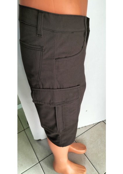 Koyu Kahve Şort Kapri Diz Altı Pantolon Büyük Beden modelleri