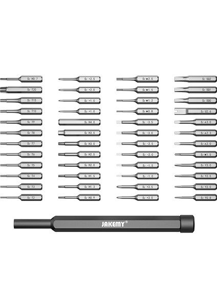 JM-8169 48 Parça Hassas Mini Taşınabilir Manyetik Tornavida ;jakemy