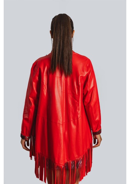 Panço Püsküllü Kadın Deri Ceketi fiyatları