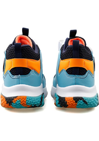 Fy24 1656 Lacivert Turkuaz Fosfor Turuncu Çocuk Basketbol Ayakkabısı Fy24-1656-Lacıvert-Turkuaz-Fosfor-Turuncu Mavi fırsatları
