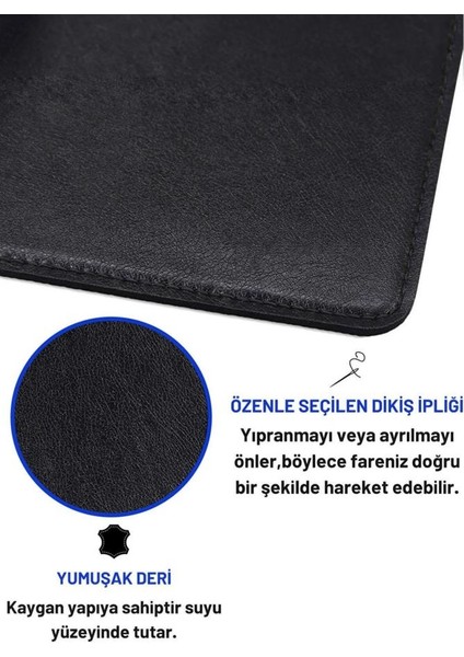 70X30 L Deri Mouse Pad,ofis Mouse Pad,masa Matı Sümen,konforlu Mouse Pad,çift Yönlü Mouse Pad