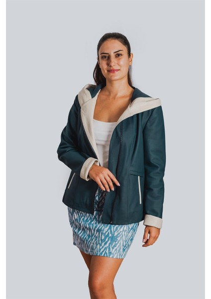 Nava Niş Kadın Deri Ceketi