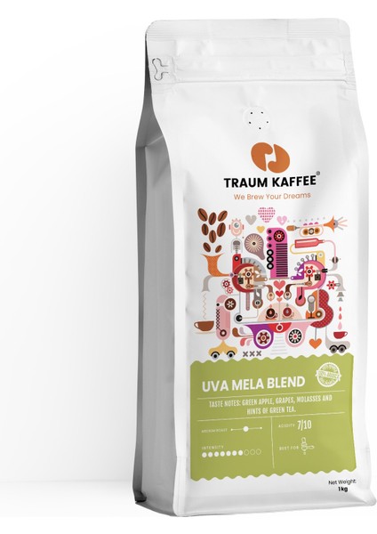 Uva Mela Blend Coffee Medium Roasted Whole Bean