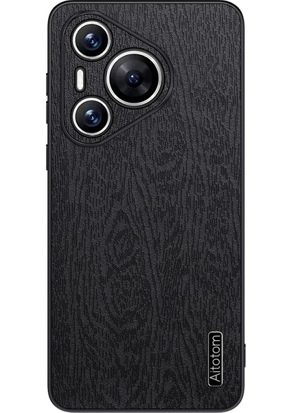 Huawei Pura 70 Için Ağaç Kabuğu Darbeye Dayanıklı Telefon Kılıfı (Yurt Dışından)