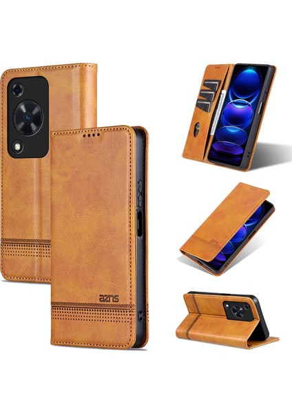 Huawei Enjoy 70 Için Manyetik Pu Kılıf (Yurt Dışından)