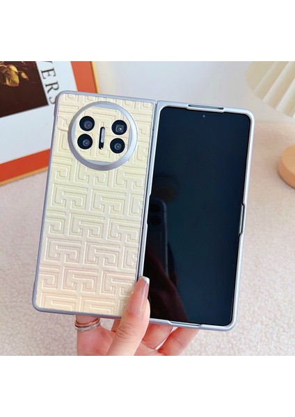 Huawei Mate X5 Için Sedefli Boya Degrade Pu Kılıf (Yurt Dışından) indirimleri