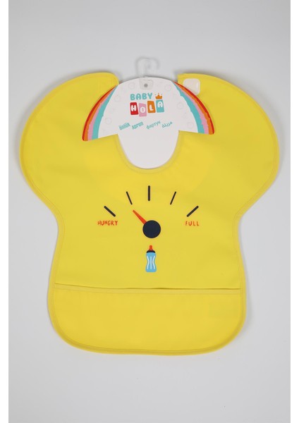 Babyhola 0-6 Yaş Büyük Boy Su Geçirmez Cepli BLW Mama Önlüğü Aktivite Önlüğü 1000