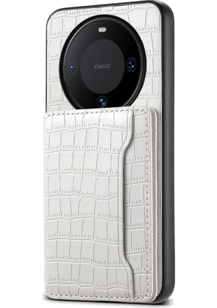 Huawei Mate 60 Için Timsah Dokulu Pu Kılıf (Yurt Dışından)