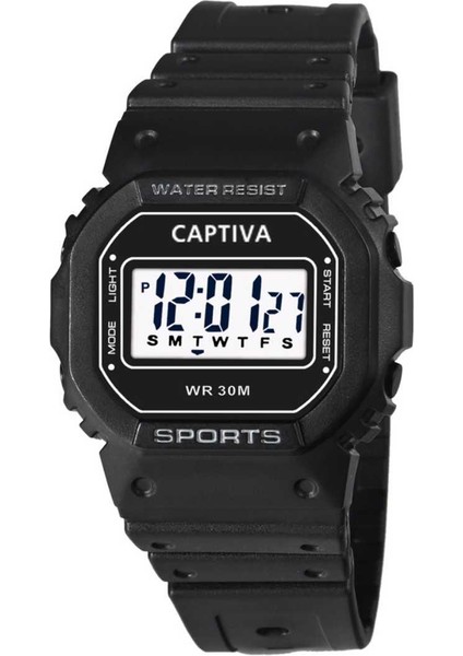 Digital 30 mt Suya Dayanıklı Işıklı Alarmlı Kronometreli Takvimli Silikon Kordonlu Çoçuk Kol Saati