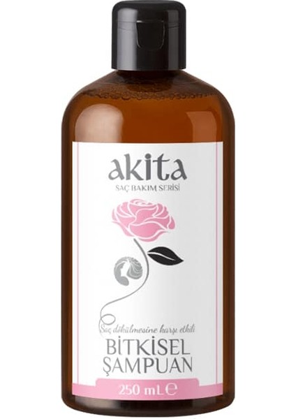 Bitkisel Şampuan Saç Dökülmesini Önleyici Gül 250mL