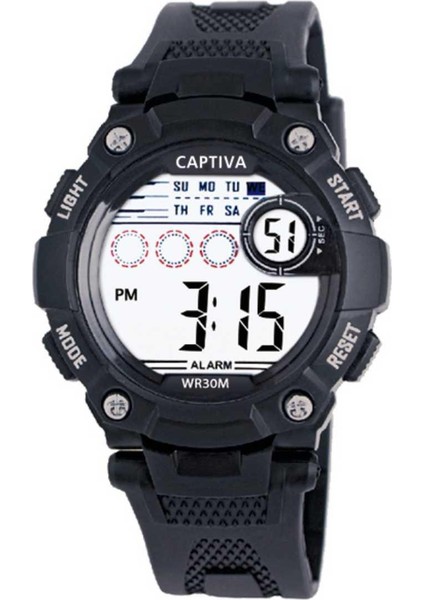 Digital 30 mt Suya Dayanıklı Işıklı Alarmlı Kronometreli Takvimli Slikon Kordonlu Çoçuk Kol Saati