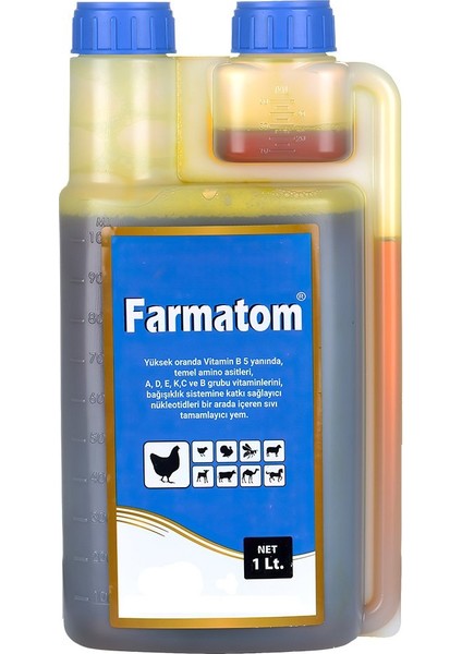 2'li Set Kuşlar Için Farmatom Vitamin + Alfamin Kuruma Seti [1l]