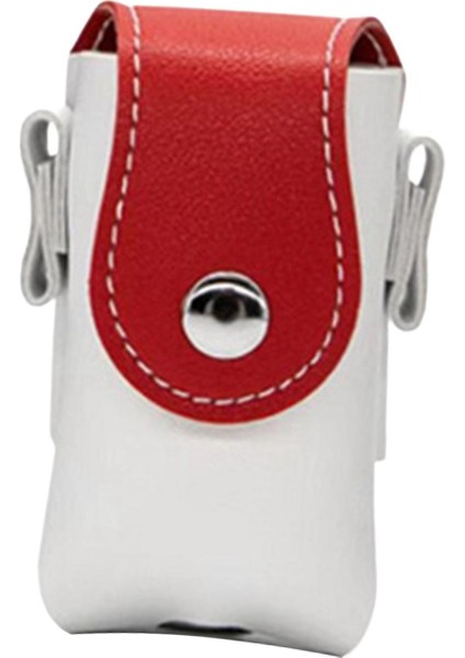 Golf Topu Kılıfı Çanta Taşıma Pu Konteyner Kılıfı Taşınabilir Tee Tutucu Golf Topu Kırmızı Beyaz (Yurt Dışından) fırsatları