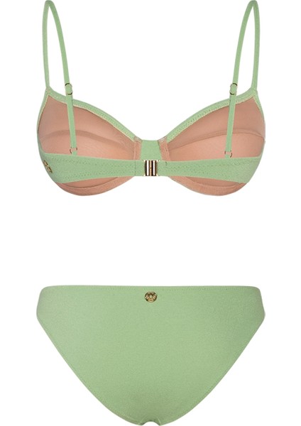 Creosote Pistachio Green Terry Balenli Bikini Takımı