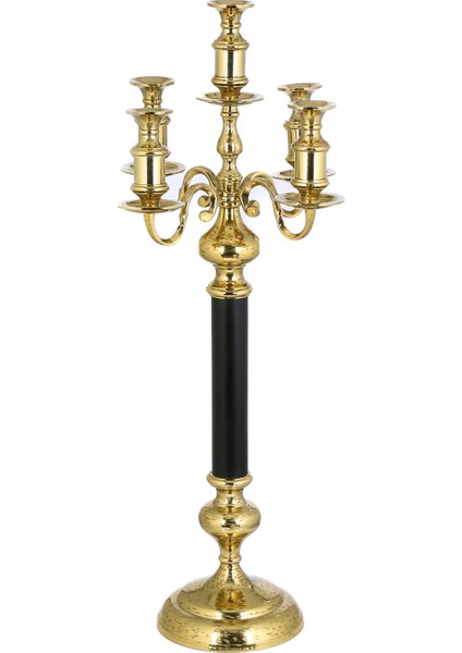 Andre 5'li Gold Şamdan 44X105 cm AK.IR0271