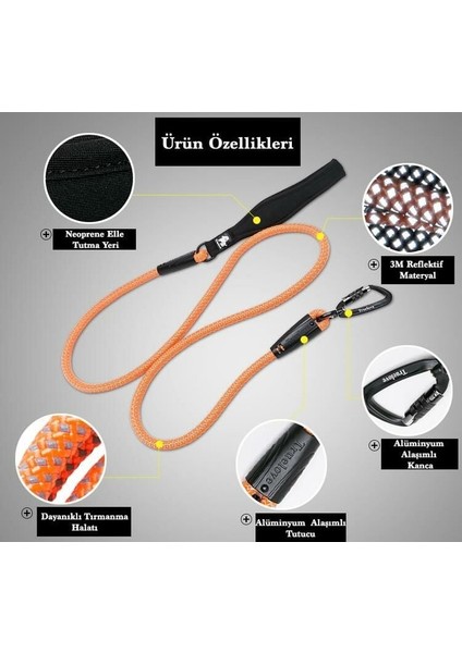 Neoprene Süngerli Turuncu Halat Tasma Kayışı modelleri