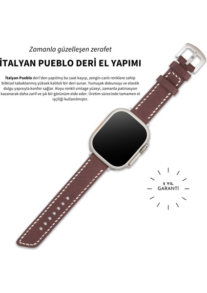 Apple Watch 38MM 40MM 41MM Uyumlu Hakiki Deri Kordon Seri 3 4 5 6 7 Se 8 9 Hakiki Deri Kayış Kahverengi indirimleri