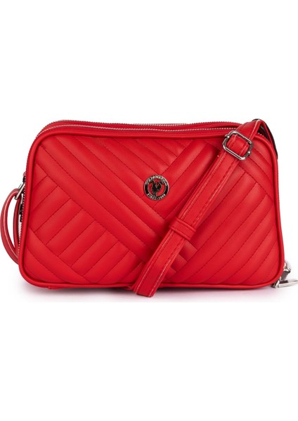 Kadın Günlük Çapraz Omuz Çantası GP.1327 - Kırmızı Kapitone