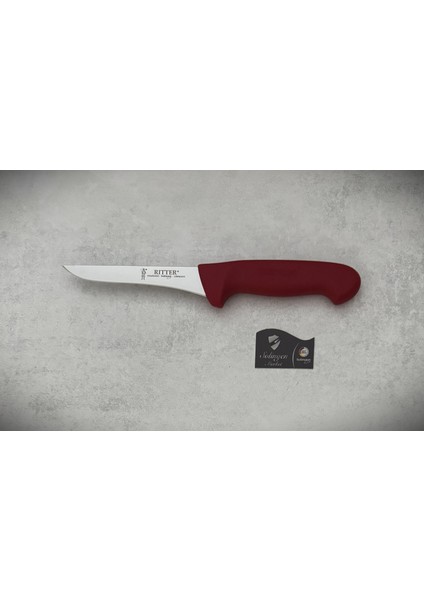 Rıtter Kemik Sıyırma Ve Fileto Bıçağı Yeni Model 13 cm Kırmızı