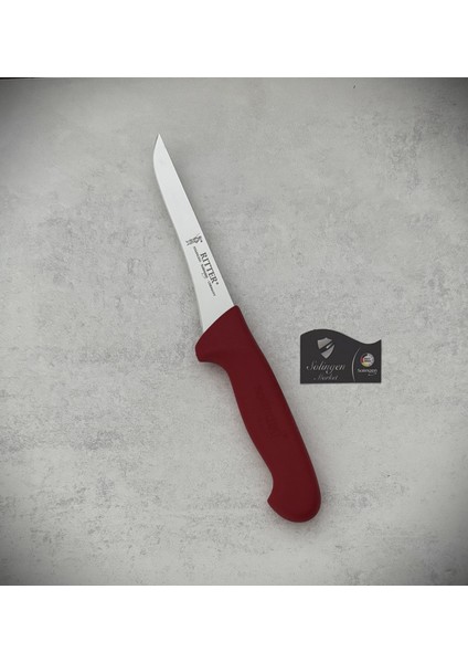 Rıtter Kemik Sıyırma Ve Fileto Bıçağı Yeni Model 13 cm Kırmızı