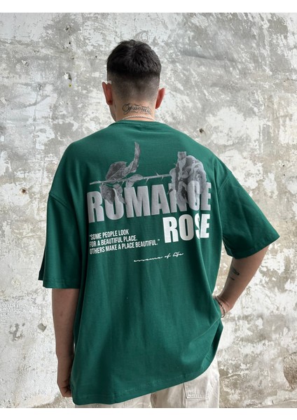 Romance Oversize T-Shirt  Yeşil