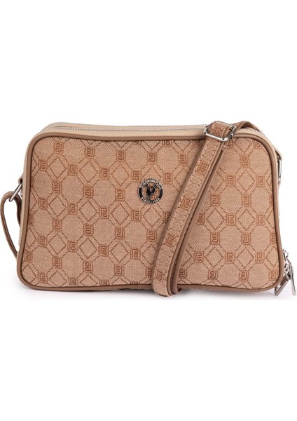 Kadın Günlük Çapraz Omuz Çantası GP.1327 - Vizon Desen