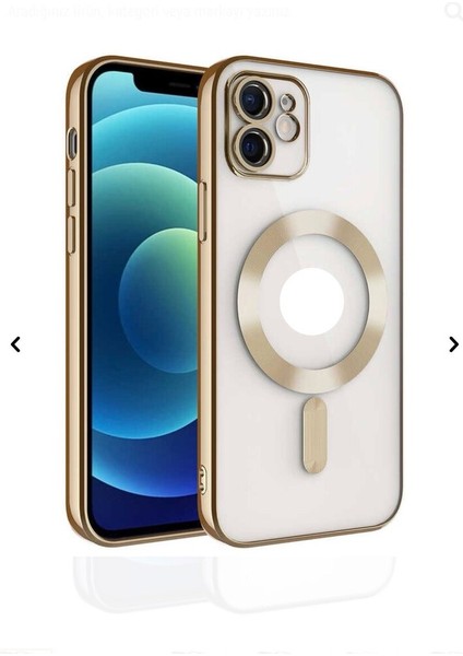 Apple iPhone 12 Uyumlu Kamera Lens Korumalı Wireless Şarj Destekli Demre Kapak