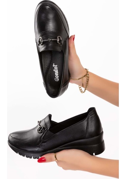 Kadın Deri Anatomik Taban Tokalı Casual Ayakkabı PYT.6210 - Siyah - 37 modelleri