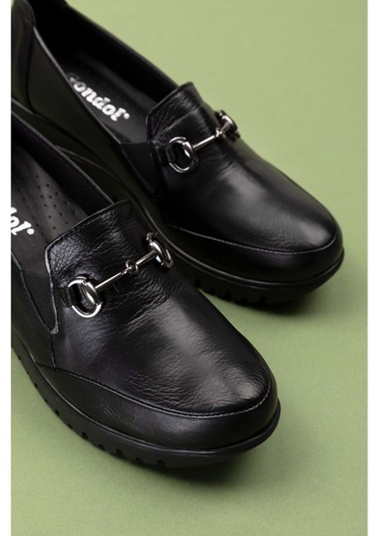 Kadın Deri Anatomik Taban Tokalı Casual Ayakkabı PYT.6210 - Siyah - 37 fırsatları