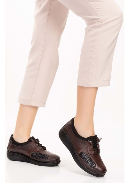 Deri Kadın Kemik Çıkıntısına Özel Ayakkabı AT.4204 - Kahverengi - 38 modelleri