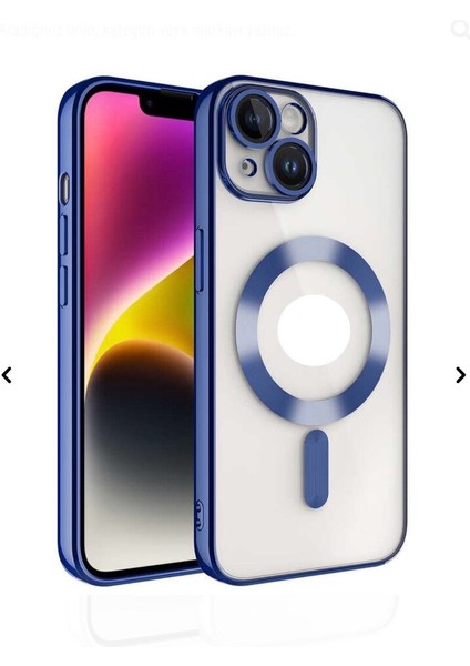 Apple iPhone 14 Uyumlu Kamera Lens Korumalı Wireless Şarj Destekli Demre Kapak