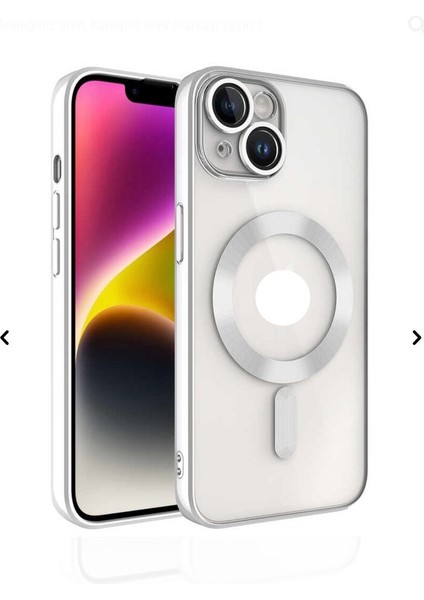 Apple iPhone 14 Plus Uyumlu Kamera Lens Korumalı Wireless Şarj Destekli Demre Kapak