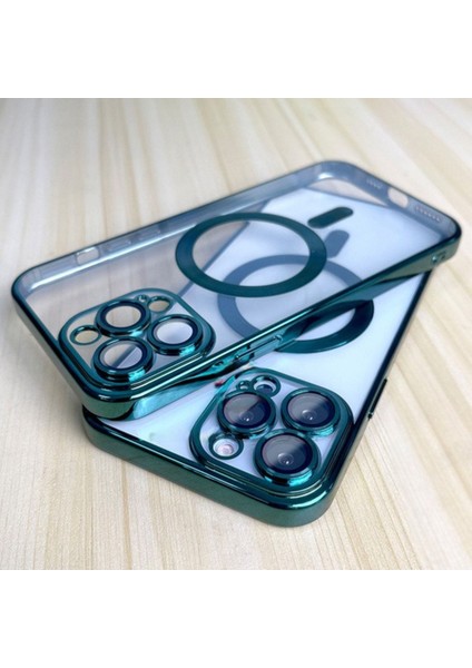 Apple iPhone 14 Plus Uyumlu Kamera Lens Korumalı Wireless Şarj Destekli Demre Kapak