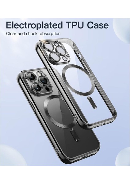 Apple iPhone 12 Pro Max Uyumlu Kamera Lens Korumalı Wireless Şarj Destekli Demre Kapak