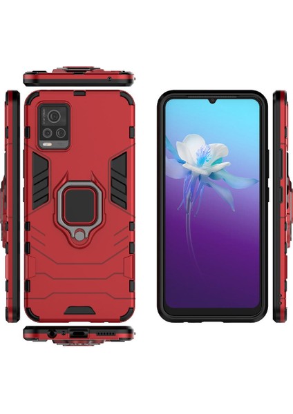 Vıvo V20 Için Kılıf 360 &deg; Dönen Halka Kickstand Darbeye Kapak Askeri (Yurt Dışından) fırsatları
