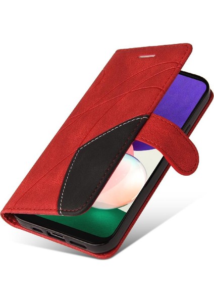 Samsung Galaxy A22 5g Iki Renkli Dikiş Pu Deri Flip Folio (Yurt Dışından) indirimleri
