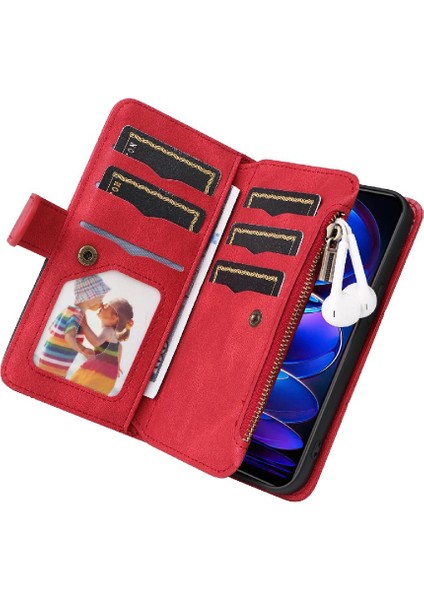 Xiaomi Poco X5 5g Fermuar Cüzdan Tarzı Kart Yuvası Standı Dokuz (Yurt Dışından)