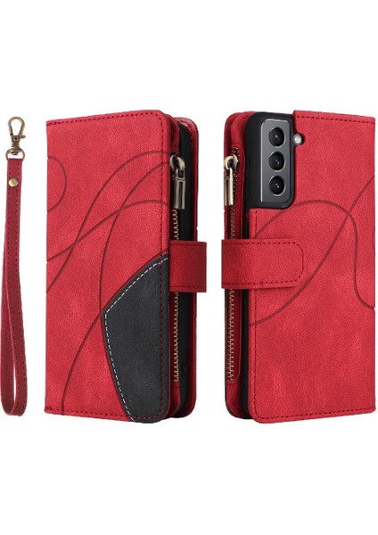 Samsung Galaxy S21 Fermuar Cüzdan Tarzı Kickstand Koruyucu Dokuz (Yurt Dışından)