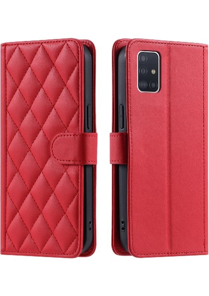 Telefon Kılıfı Için Samsung Galaxy A71 4g El Kayışı Kafes Flip Folio Cüzdan (Yurt Dışından) indirimleri