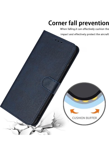 Mays Boutique Toka Saf Renk Pu ile Kart Yuvası ile Google Piksel 6A Için Flip Case (Yurt Dışından)