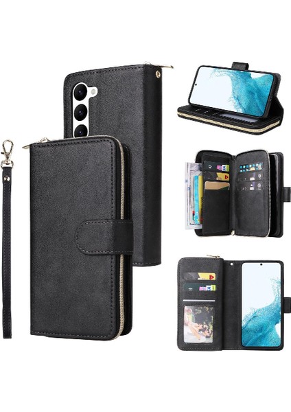 Samsung Galaxy S23 Cüzdan Durumda 9 Kart Yuvaları ile Kapak Çevirin (Yurt Dışından)