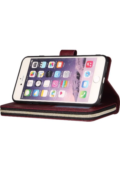 Iphone 6 Için Kılıf Artı/6s Artı Kart Tutucu ile El Kayışı Kapak Kılıfı (Yurt Dışından)