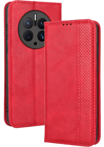 Huawei Mate 50 Pro Cüzdan Manyetik Kapatma Pu Deri Kılıf (Yurt Dışından)