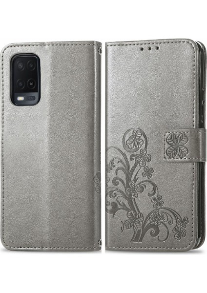 Oppo A54 4g Için Kılıf Kısa Kayış Dört Yapraklı Yonca Deri Kılıf Kapak Çevirin (Yurt Dışından) indirimleri