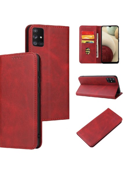 Samsung Galaxy A71 5g Deri Için Kılıf Folio Flip Case Kart Ekleme (Yurt Dışından)