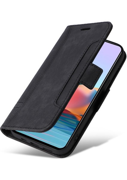 Xiaomi Redmi Not 10 Pro Tpu Deri Manyetik Kart Yuvaları Cüzdan (Yurt Dışından) indirimleri
