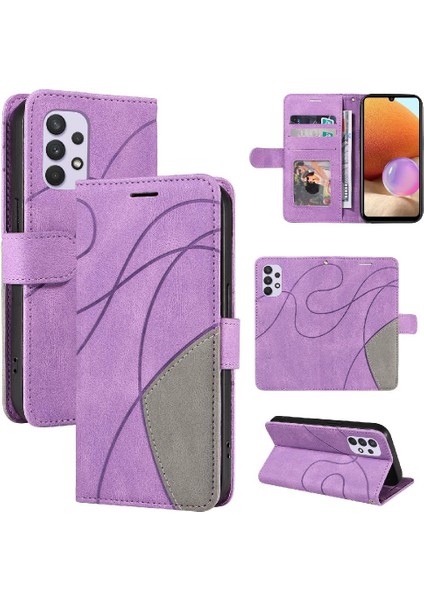 Kart Yuvası Standı ile Samsung Galaxy A32 4g Kickstand Koruyucu Kılıf (Yurt Dışından)