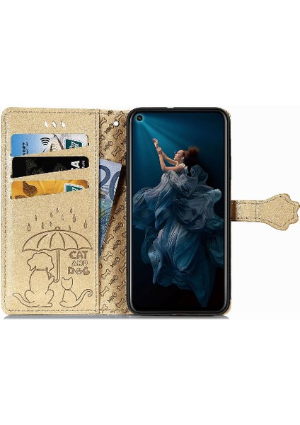 Huawei Onur 20 Için Kılıf Pro Darbeye Karikatür Hayvanlar Deri Kılıf Flip (Yurt Dışından) fırsatları